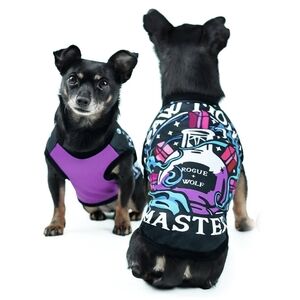 🆑️🆕️ ROGUE + WOLF Pet Vest | Pawtion Master Soft Comfy Magical Purple Black